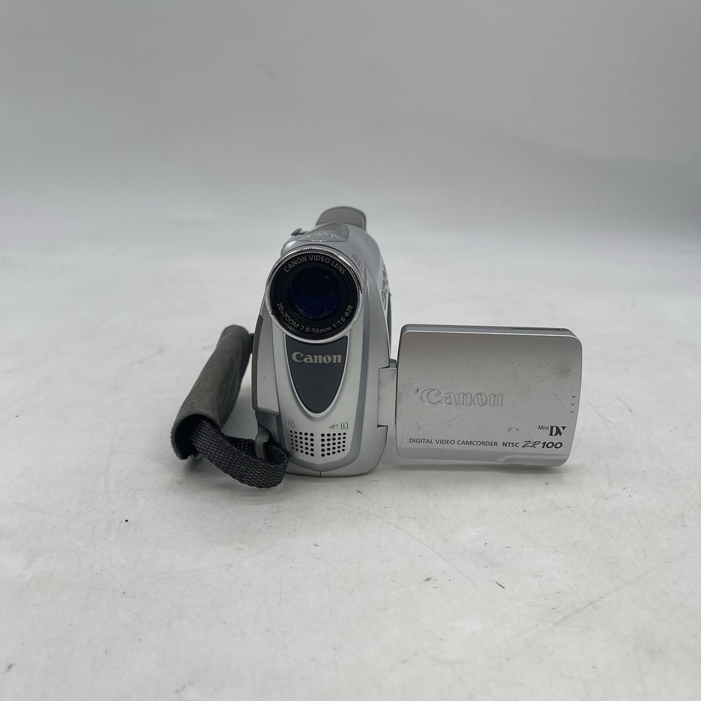 Canon ZR100 A MiniDV Tape Digital Video Camcorder Untested Dead Battery